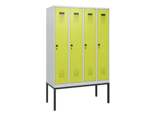 schoollocker,HxBxD 1950x1200x500mm,4vak,vak B 300mm,draaigrendel