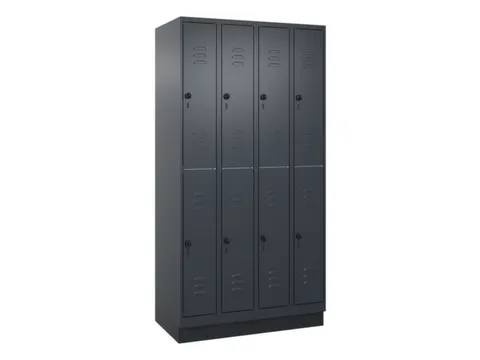 dubbeldekse locker,HxBxD 1950x1000x500mm,4x2vak.,vak B 250mm