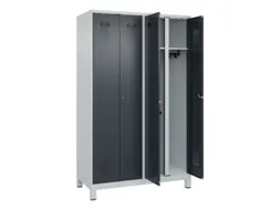 locker voor scheiding van kleding,HxBxD 1950x1200x500mm,4vak