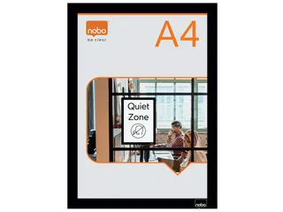 Infokader Nobo zelfklevend A4 zwart 2 stuks - 1