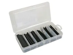 Set Thermische Krimpkousen - Zwart 10cm - 170 ST. - IN Opbergdoos