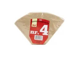 Koffiefilter Paco bruin nummer 4 100 stuks