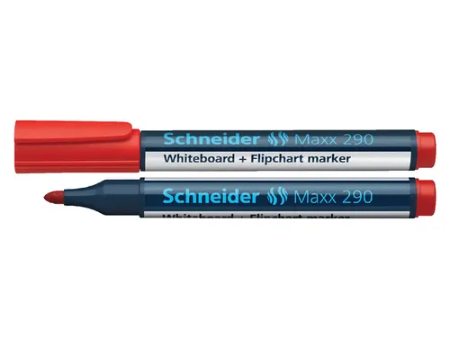 Whiteboardmarker Schneider Maxx 290 rond 2-3mm rood