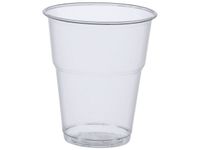 Drinkbeker, Plastic, 300 ml, Transparant