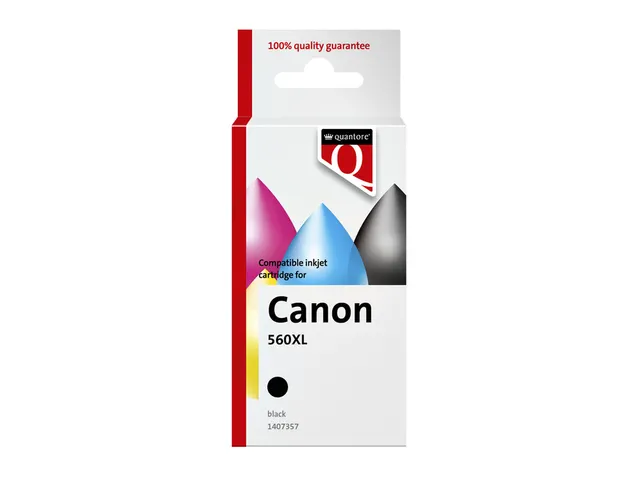 Inktcartridge Quantore alternatief tbv Canon PG560XL zwart