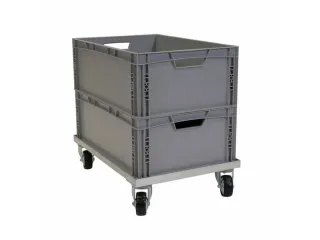 aluminium transportwagen,draagverm. 150kg,laadvl. LxB 600x400mm - 3