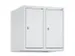 opzetkast,v. locker,2vak.,vak B 250mm,HxBxD 500x500x500mm,vleugeldeur