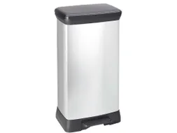 Pedaalemmer Decobin Duo 23+23 Liter Zilver Zwart