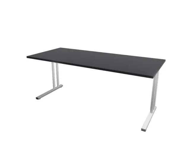 in hoogte verstelbaar bureau HxBxD 720-840x1800x800mm CC-zwart