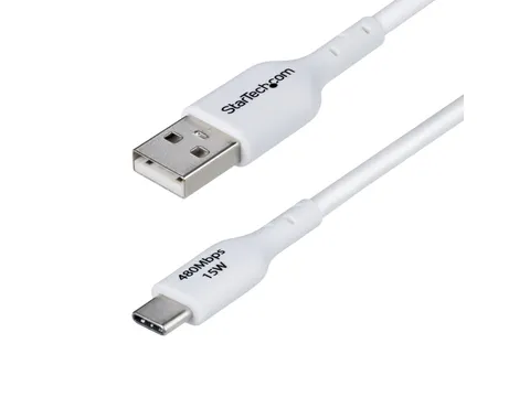 StarTech.com 2m USB-A naar USB-C Laadkabel Wit