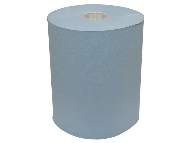 Handdoekrol Euro Mini Matic XL 2-Laags 18cmx165m Blauw 6 rol