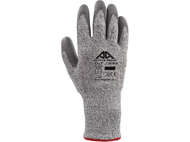 Handschoen ActiveGear snijbestendig grijs HPPE maat 10 / maat XL
