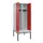 locker met bank,voor scheiding van kleding,HxBxD 2120x800x815mm,2vak
