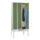 locker met bank,HxBxD 2150x900x500mm,3vak,RAL7035,front RAL6011