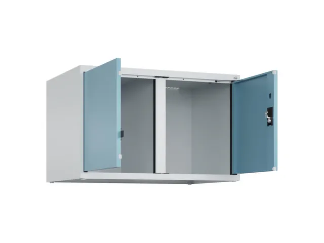 opzetkast,v. locker voor scheiding van kleding,2vak.,vak B 400mm