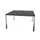 vergadertafel HxBxD 74x140x140cm vierkant 4voeten verchroomd CC-zwart