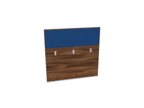 baliepaneel bureau aanbouw achter NP-tiepolo nut BN6016-blauw 1200mm