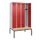locker met bank,HxBxD 2120x1200x815mm,4vak,vak B 300mm,cilinderslot