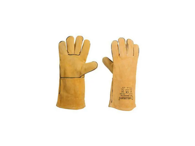 Weldsafe 726 lederen lashandschoenen, geel, maat 10,5, per paar