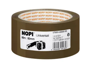 Nopi UNIVERSAL Verpakkingstape 66mx50mm Bruin - 1