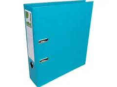Q-Connect ordner A4 uit Recycolor papier 80mm Turkoois
