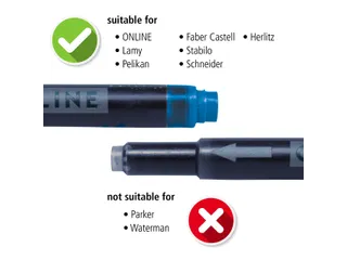 Online Vulpen Inktpatroon Kombi blauw doos à 5 stuks - 3