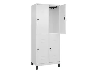 dubbeldekse locker,HxBxD 1950x800x500mm,2x2vak.,vak B 400mm - 2