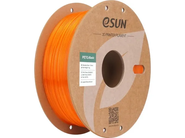 PETG 1.75mm Translucent oranje 1kg eSUN 3D Filament