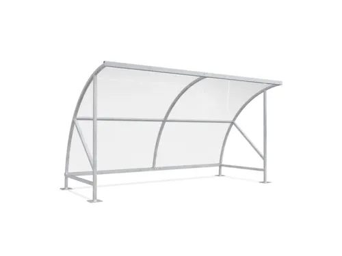 overdekte fietsenstalling,HxBxD 2290x4130x2180mm,dak polycarbonaat