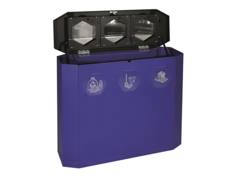 afvalverzamelstation,3x45l,HxBxD 830x950x355mm,3opening(en)
