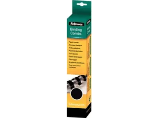 Fellowes Bindruggen, Pak Van 25 Stuks, 6 Mm, Zwart - 1