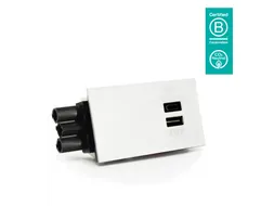 Lader USB type A+C 30W - 100 Wit voor Bento desktop locker