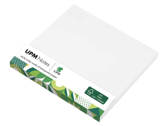 Sticky notes UPM transparant 75x75mm pad 50 vel