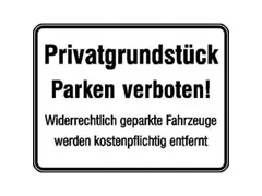 verbodsbord,Privéterrein - Parkeren verboden + extra tekst
