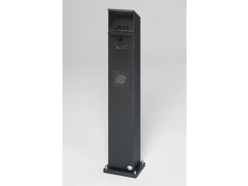 Combi-asbakstaander Vierkant Staalplaat 2/5 Liter 1150X180X150mm