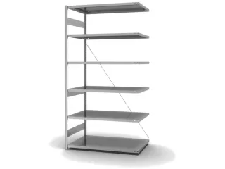 systeemstelling,aanbouwveld,HxBxD 2500x1310x835mm,vakl. 240kg - 2