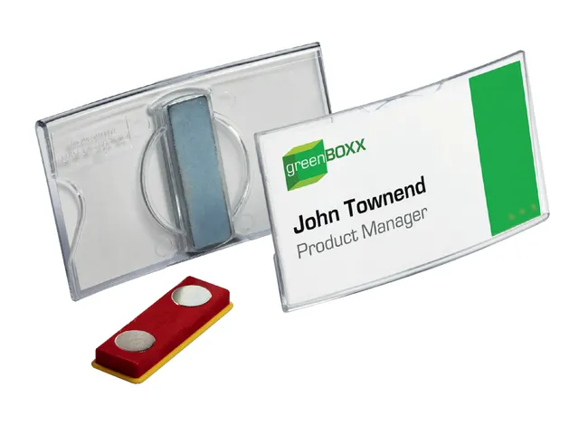 Badge Durable 8123 convex met magneet 40x75mm