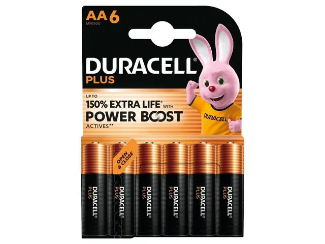 Batterij Duracell Plus Powerboost AA 6 stuks