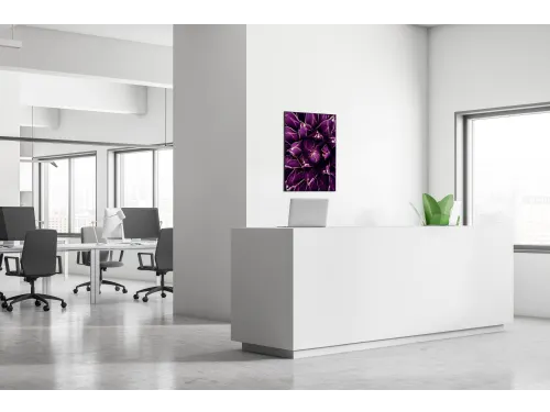 Wanddecoratie Textiel Set 40x40cm Cactus Paars