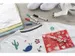 Marqueur textile Eberhard Faber 4pces en étui y compris gabarits 4en1