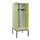 locker met bank,voor scheiding van kleding,HxBxD 2120x800x815mm,2vak