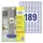 Etiket Avery zelfklevend 25,4x10mm wit permanent 20 vel 189 etiketten