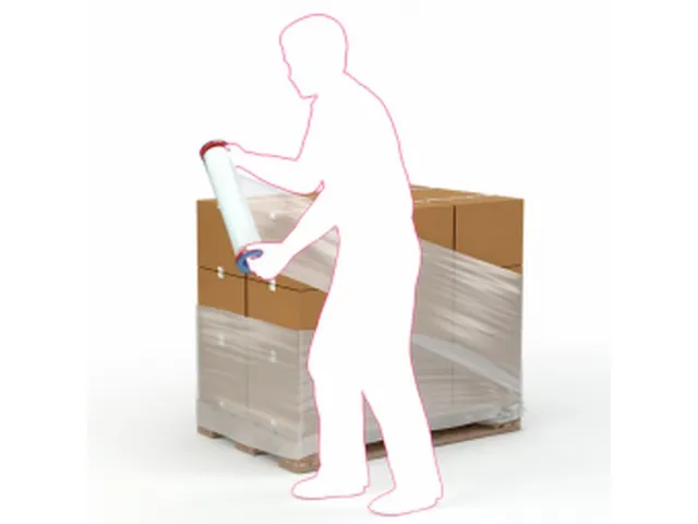 Handwikkelfolie Super 15 450mmx300mtr Transparant, per rol