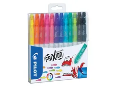 Viltstift Pilot Frixion Colors Medium punt 12 Viltstiften Assorti