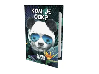 Uitnodigingen Panda 13.5x9cm - 2