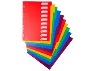Tabbladen A4 Ondoorzichtig PP 0.30mm 12-Delig 11-Gaats Assorti - 4