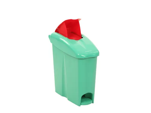 Sanitaire Pedaalemmer Binny 17p Groen Rood 17 Liter