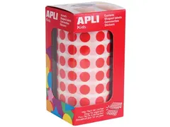 Stickers Op Rol Cirkel Diameter 10,5 Mm Rood