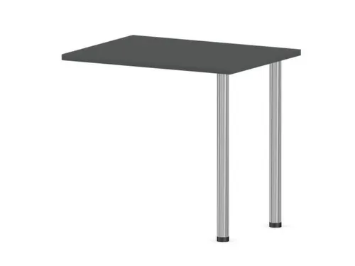 aanbouwtafel,i.h.v.,HxBxD 720-840x800x600mm,MS-donkergrijs