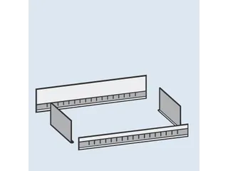 stortgoedbak,v. inhaakstelling,BxD 1000x500mm,staal verzinkt - 1